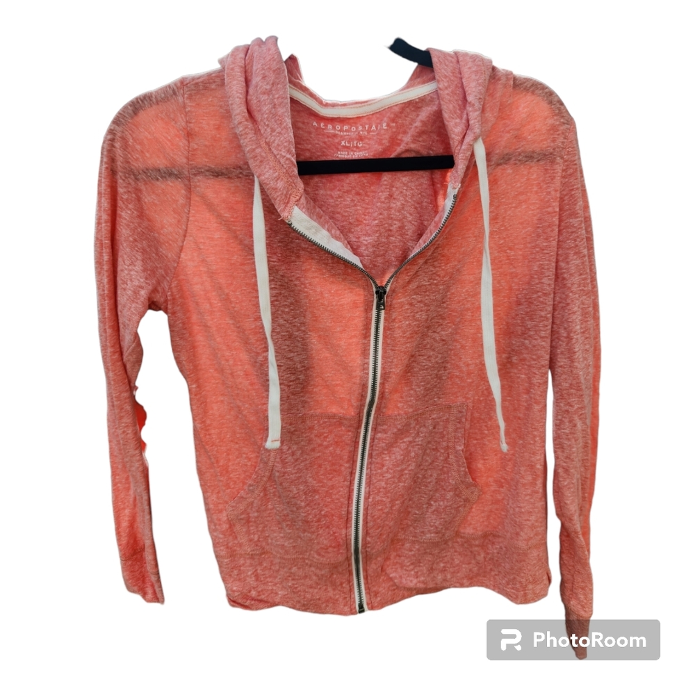 Aeropostale women's light pink zip down Hoodia. Size XL.